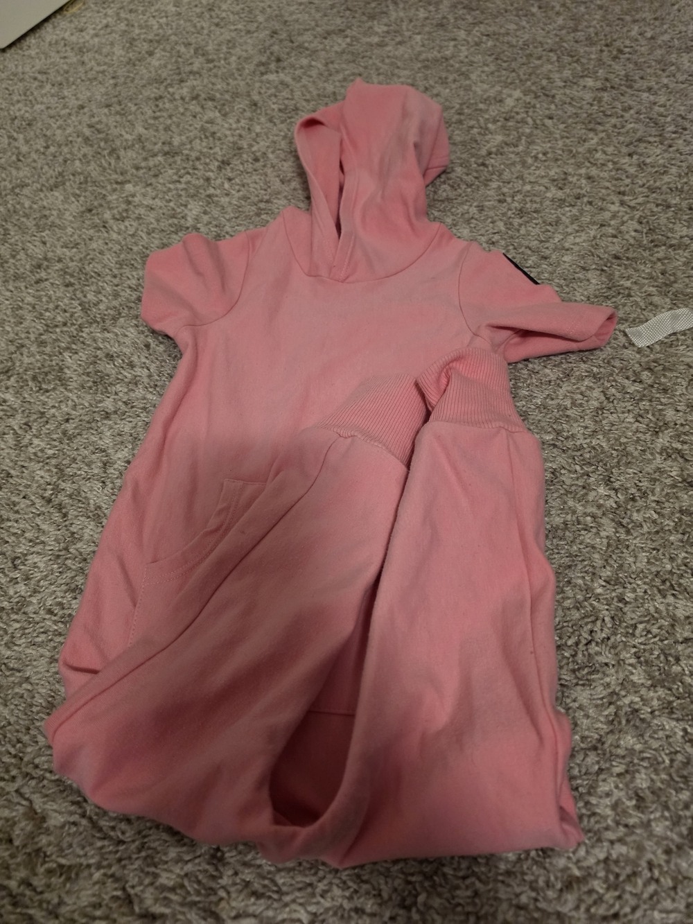 Rowe Kids Pink Hooded Romper 12 To 18 Months Bubblegum